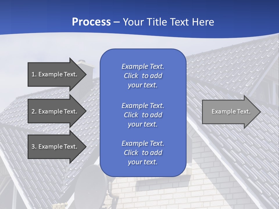 A House With A Satellite Dish On Top Of It PowerPoint Template