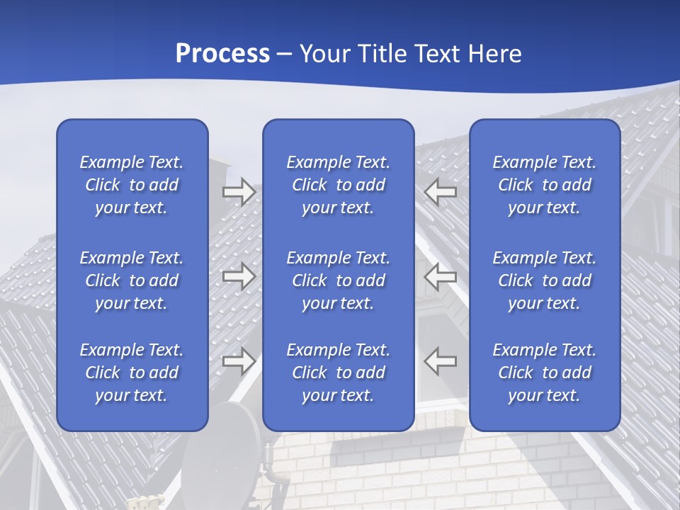 A House With A Satellite Dish On Top Of It PowerPoint Template