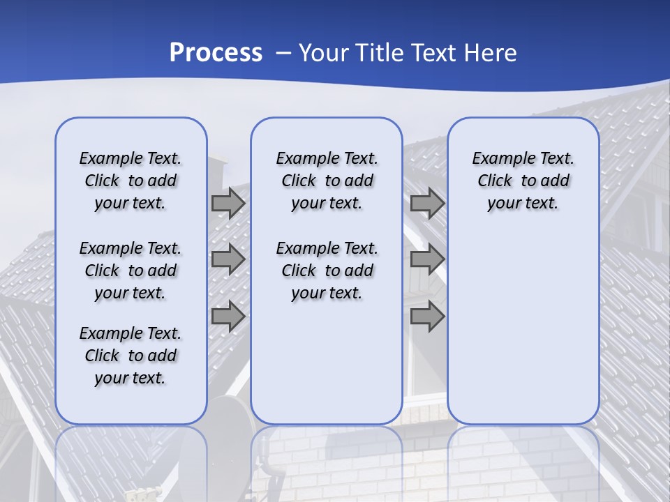 A House With A Satellite Dish On Top Of It PowerPoint Template