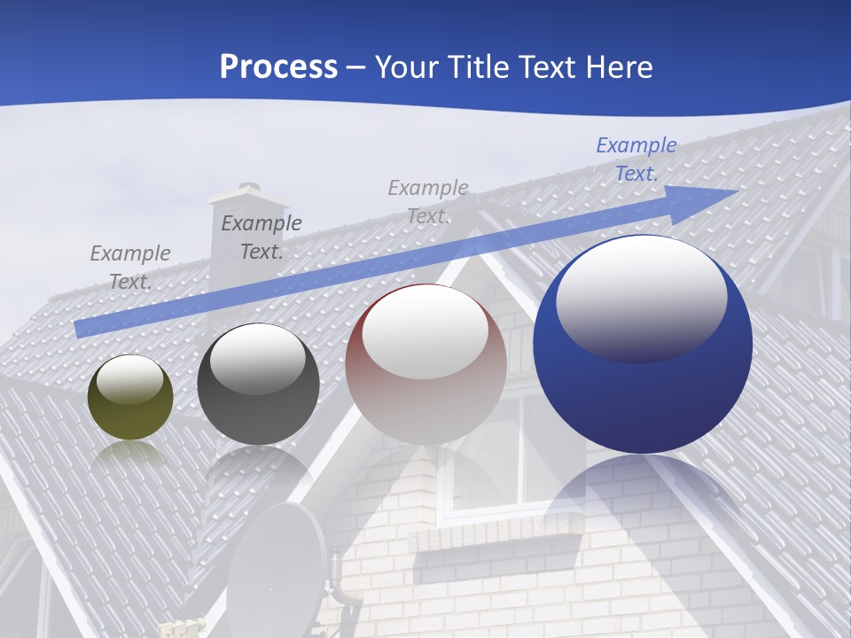 A House With A Satellite Dish On Top Of It PowerPoint Template