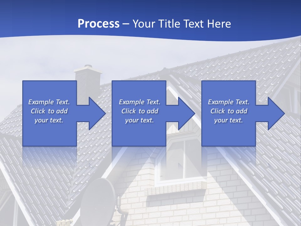 A House With A Satellite Dish On Top Of It PowerPoint Template