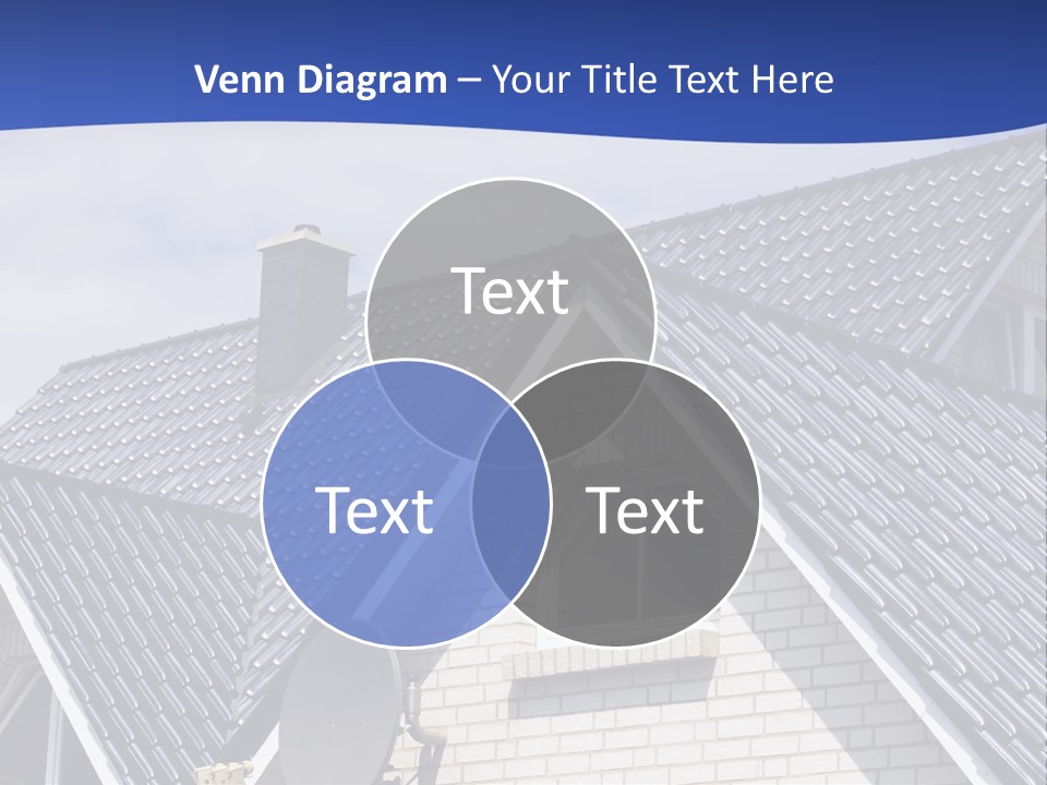 A House With A Satellite Dish On Top Of It PowerPoint Template