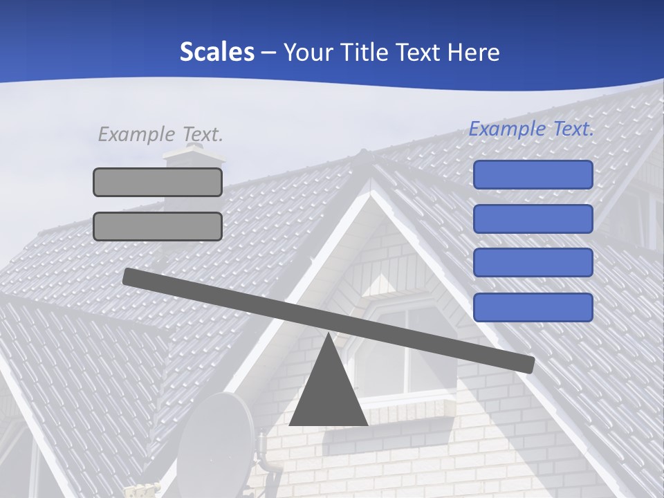 A House With A Satellite Dish On Top Of It PowerPoint Template
