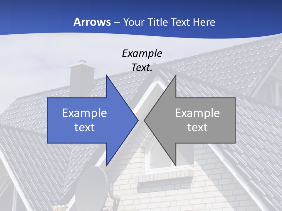 A House With A Satellite Dish On Top Of It PowerPoint Template