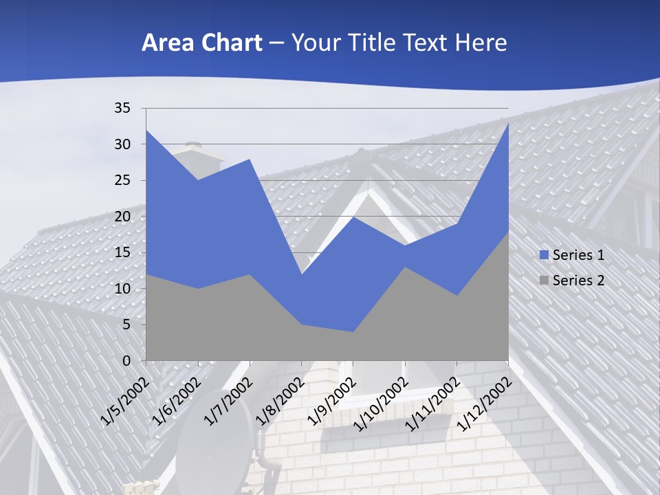 A House With A Satellite Dish On Top Of It PowerPoint Template