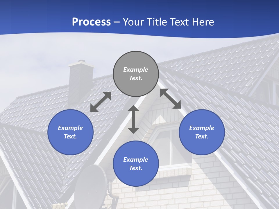 A House With A Satellite Dish On Top Of It PowerPoint Template