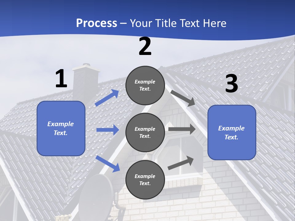 A House With A Satellite Dish On Top Of It PowerPoint Template