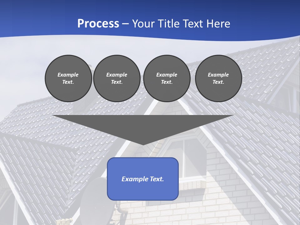 A House With A Satellite Dish On Top Of It PowerPoint Template