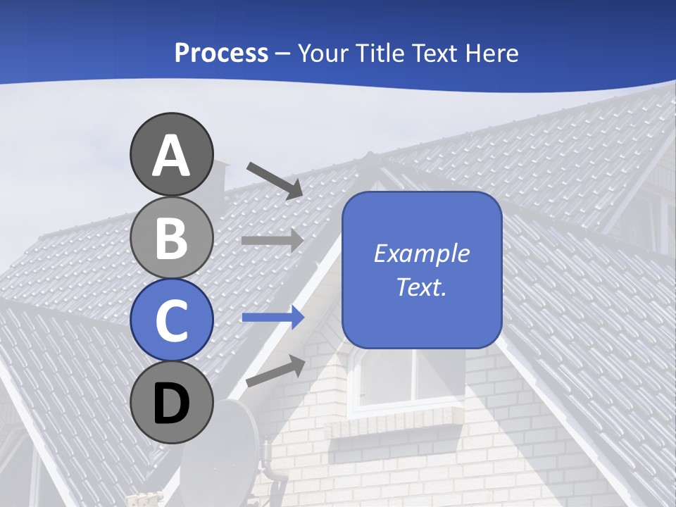 A House With A Satellite Dish On Top Of It PowerPoint Template
