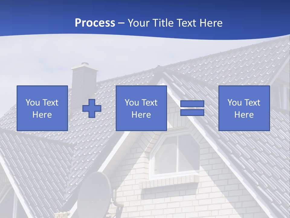 A House With A Satellite Dish On Top Of It PowerPoint Template