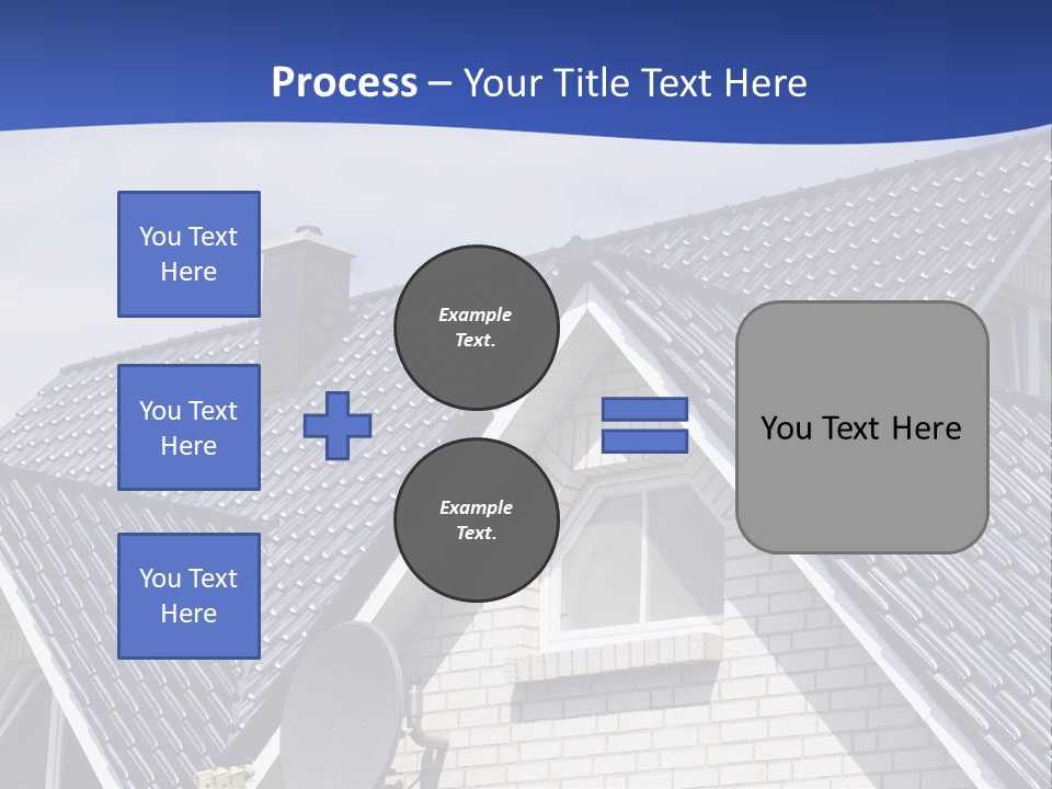 A House With A Satellite Dish On Top Of It PowerPoint Template