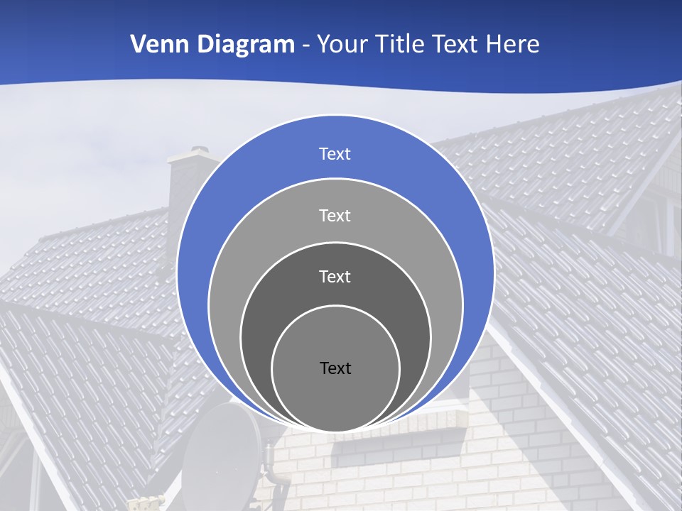 A House With A Satellite Dish On Top Of It PowerPoint Template