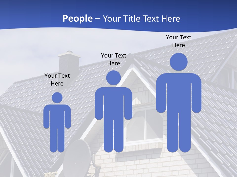 A House With A Satellite Dish On Top Of It PowerPoint Template