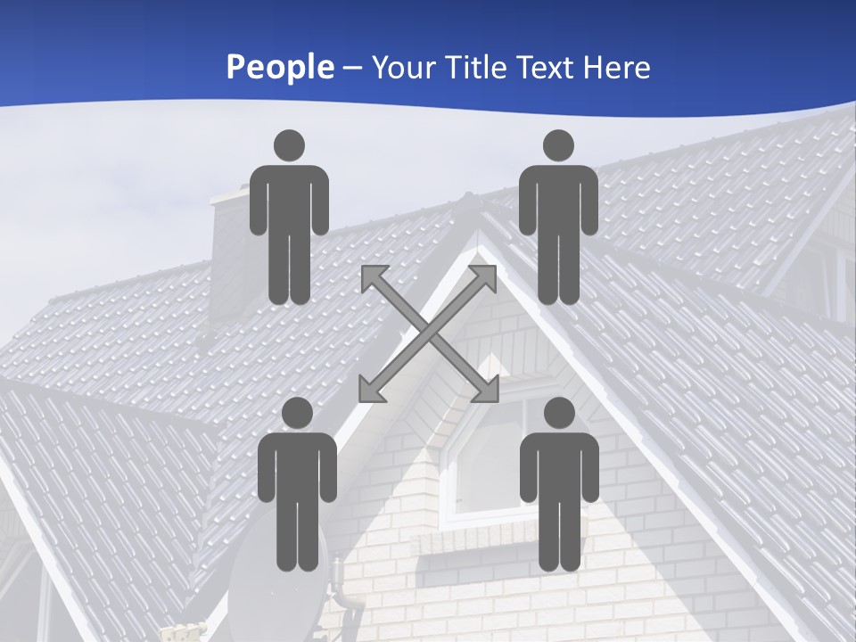 A House With A Satellite Dish On Top Of It PowerPoint Template