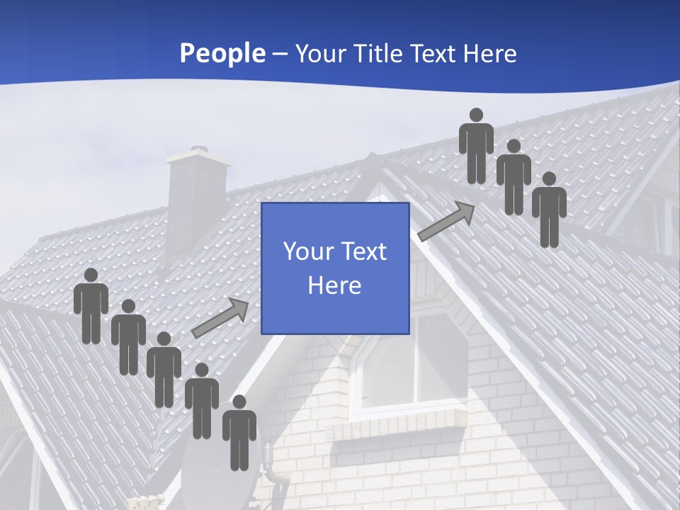 A House With A Satellite Dish On Top Of It PowerPoint Template