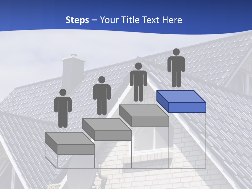 A House With A Satellite Dish On Top Of It PowerPoint Template