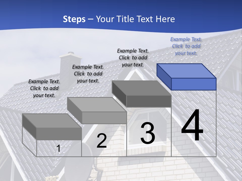 A House With A Satellite Dish On Top Of It PowerPoint Template