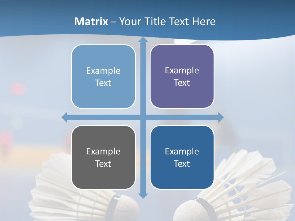 A Couple Of White Bats Sitting On Top Of A Blue Floor PowerPoint Template