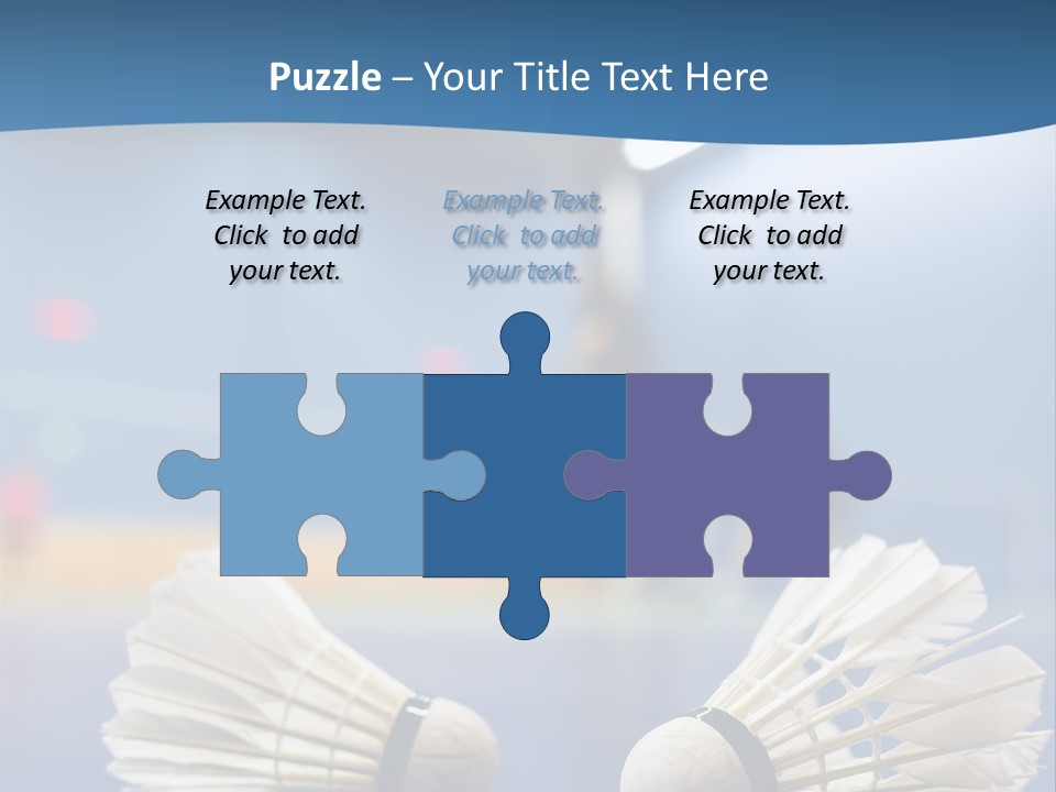 A Couple Of White Bats Sitting On Top Of A Blue Floor PowerPoint Template