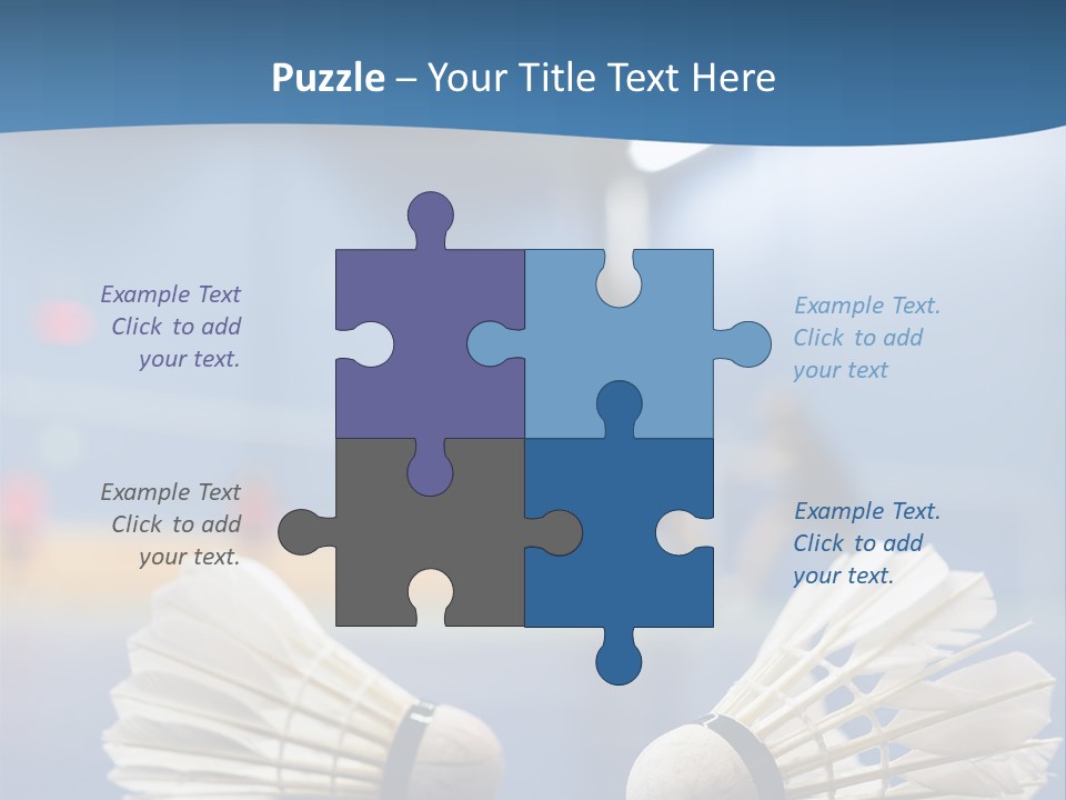 A Couple Of White Bats Sitting On Top Of A Blue Floor PowerPoint Template