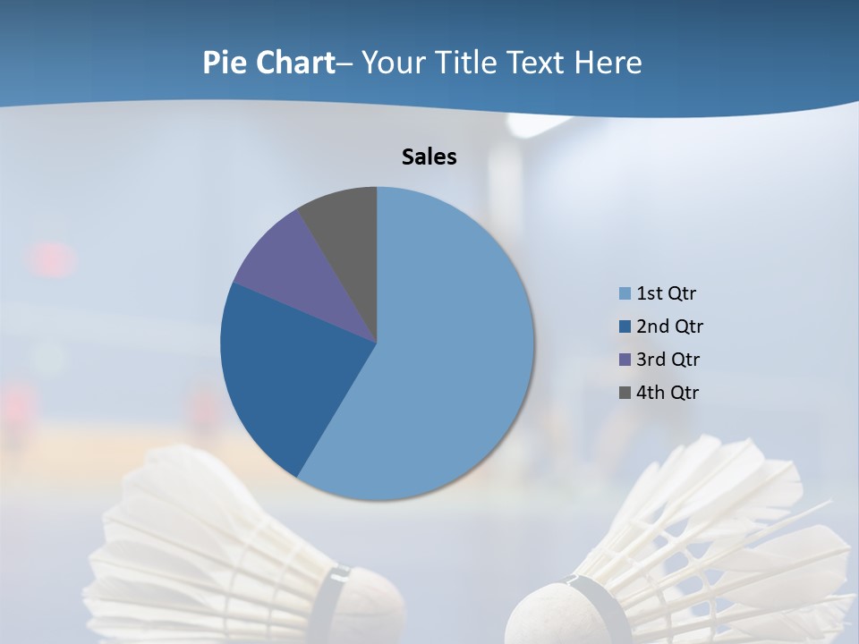 A Couple Of White Bats Sitting On Top Of A Blue Floor PowerPoint Template