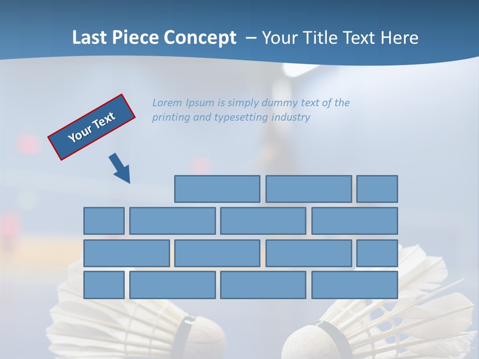A Couple Of White Bats Sitting On Top Of A Blue Floor PowerPoint Template