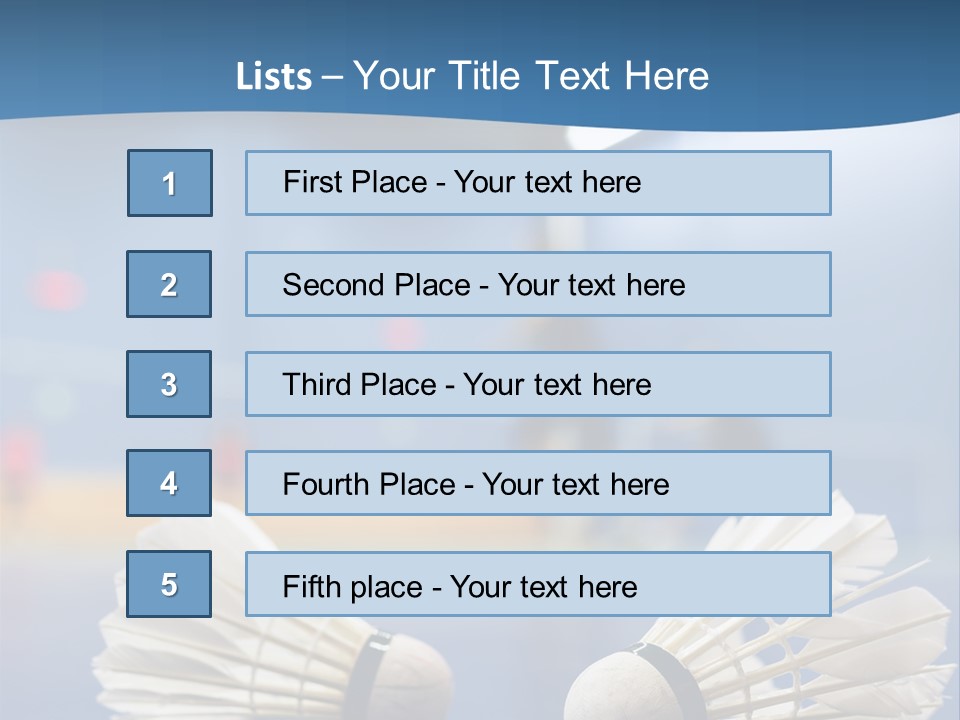 A Couple Of White Bats Sitting On Top Of A Blue Floor PowerPoint Template