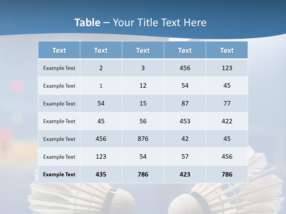 A Couple Of White Bats Sitting On Top Of A Blue Floor PowerPoint Template