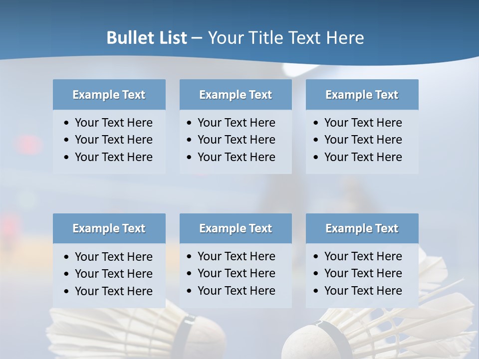A Couple Of White Bats Sitting On Top Of A Blue Floor PowerPoint Template