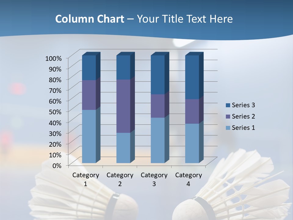 A Couple Of White Bats Sitting On Top Of A Blue Floor PowerPoint Template