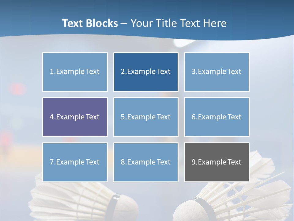 A Couple Of White Bats Sitting On Top Of A Blue Floor PowerPoint Template