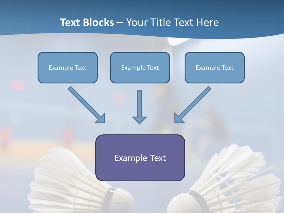 A Couple Of White Bats Sitting On Top Of A Blue Floor PowerPoint Template