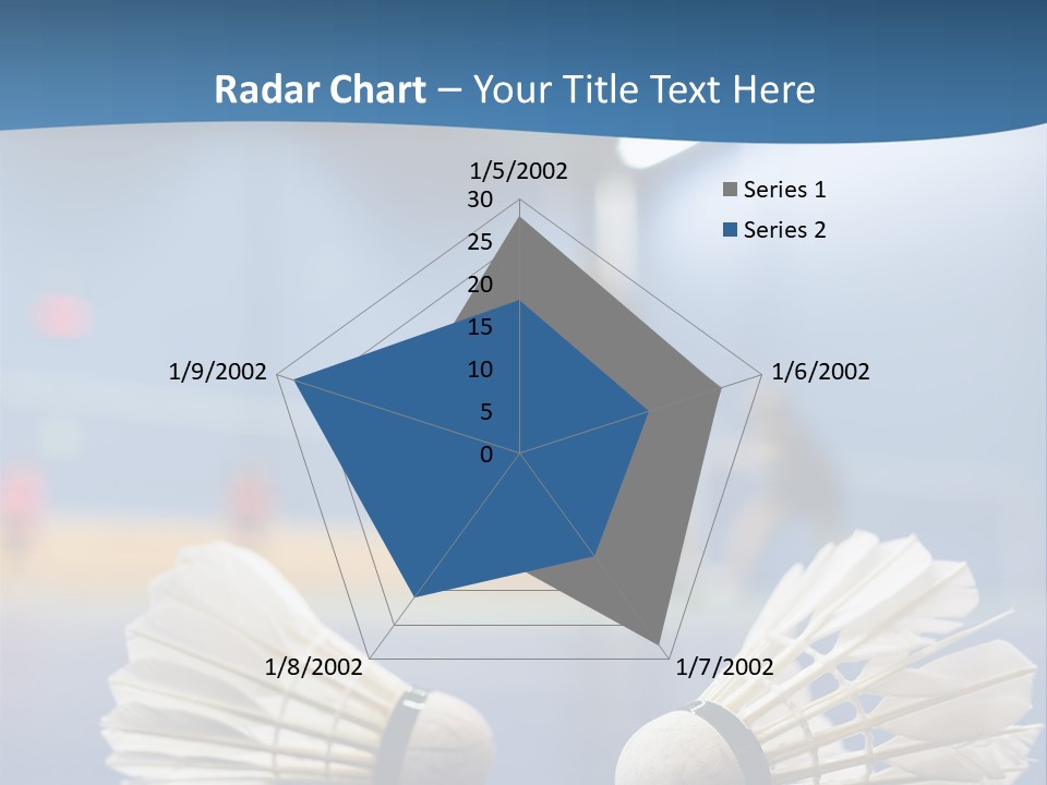 A Couple Of White Bats Sitting On Top Of A Blue Floor PowerPoint Template