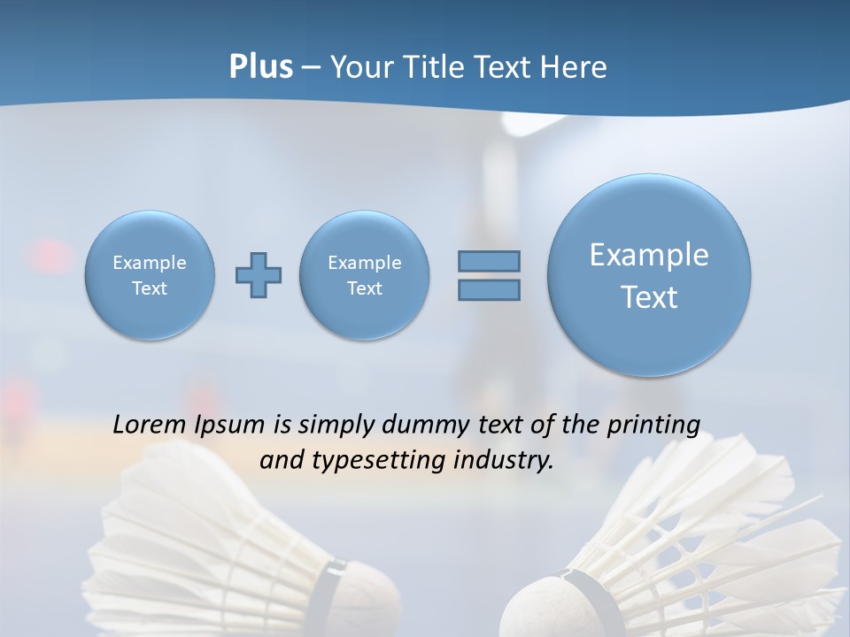 A Couple Of White Bats Sitting On Top Of A Blue Floor PowerPoint Template