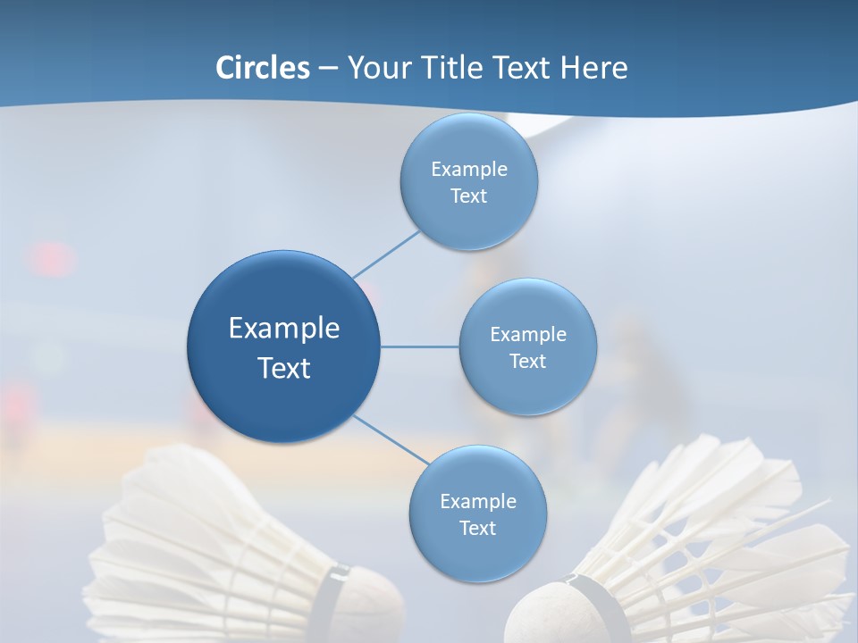 A Couple Of White Bats Sitting On Top Of A Blue Floor PowerPoint Template