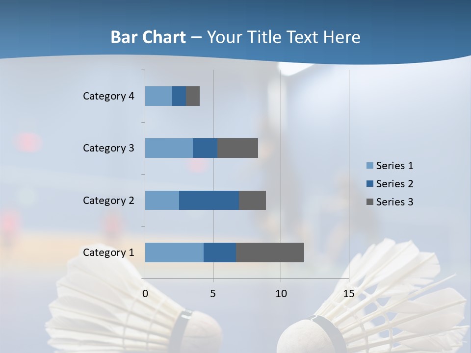 A Couple Of White Bats Sitting On Top Of A Blue Floor PowerPoint Template