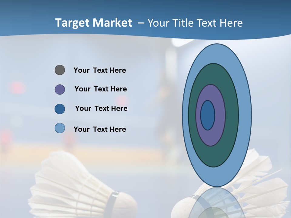 A Couple Of White Bats Sitting On Top Of A Blue Floor PowerPoint Template