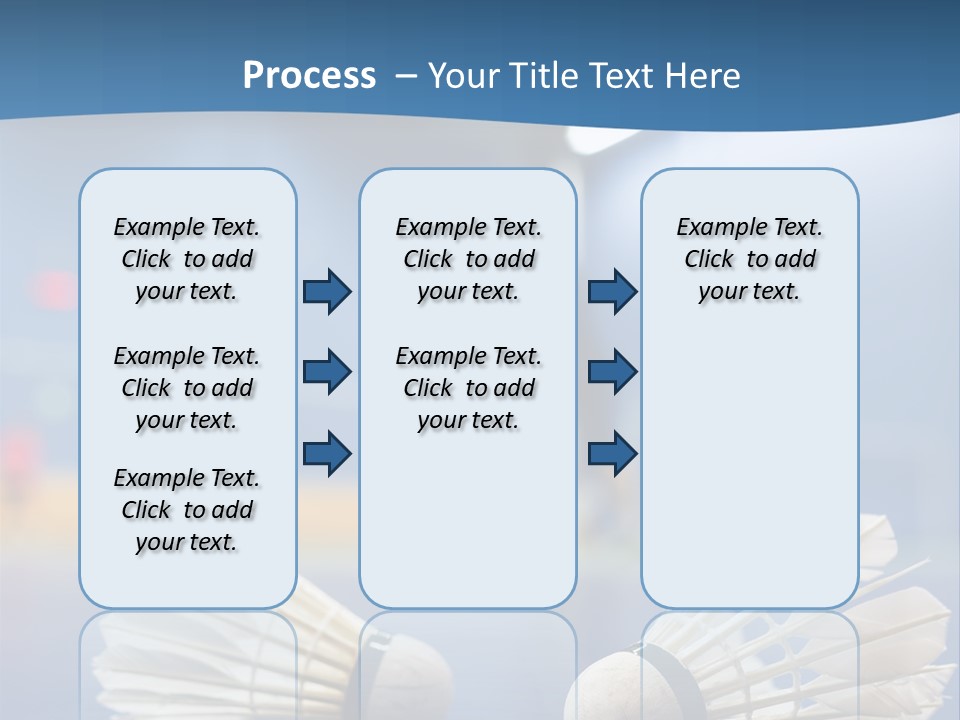 A Couple Of White Bats Sitting On Top Of A Blue Floor PowerPoint Template