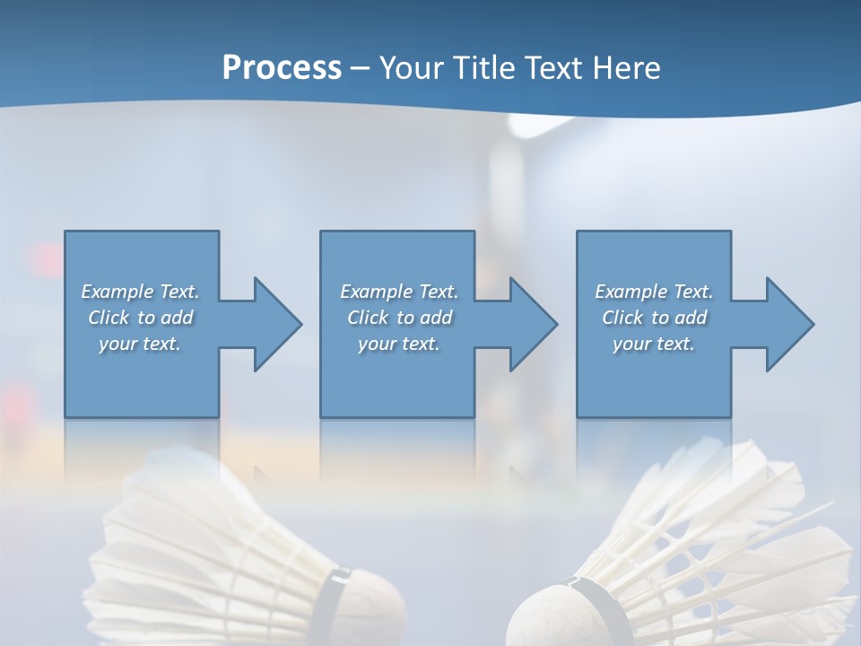 A Couple Of White Bats Sitting On Top Of A Blue Floor PowerPoint Template