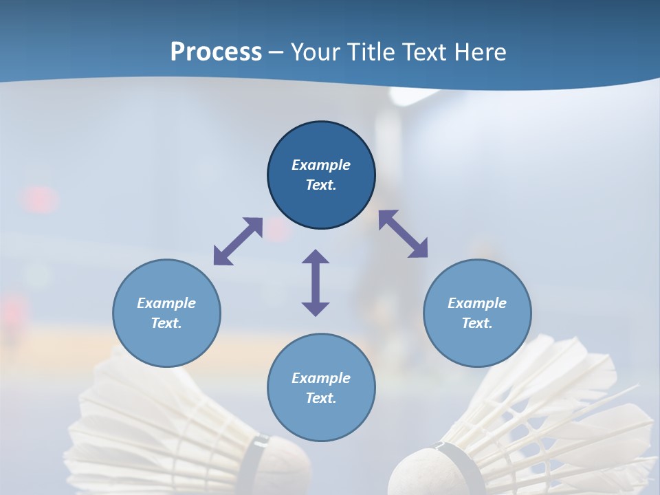 A Couple Of White Bats Sitting On Top Of A Blue Floor PowerPoint Template