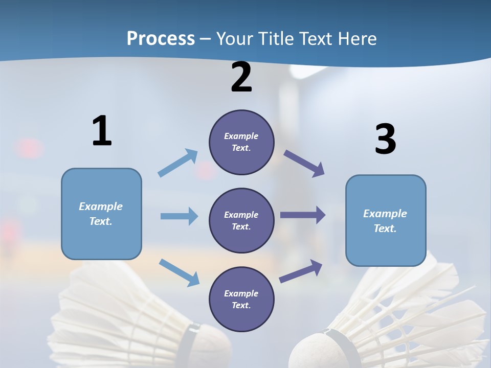 A Couple Of White Bats Sitting On Top Of A Blue Floor PowerPoint Template