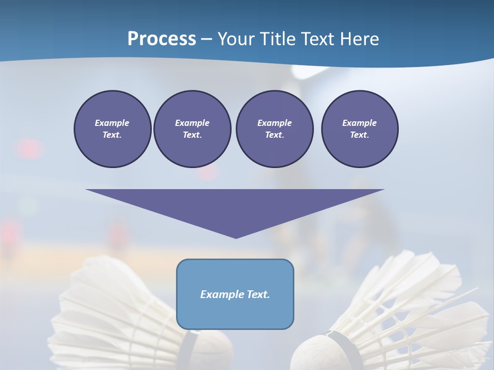 A Couple Of White Bats Sitting On Top Of A Blue Floor PowerPoint Template