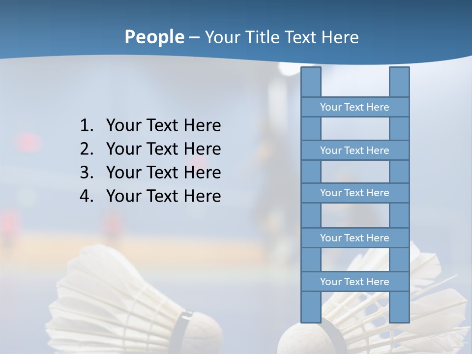 A Couple Of White Bats Sitting On Top Of A Blue Floor PowerPoint Template