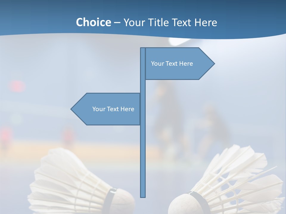 A Couple Of White Bats Sitting On Top Of A Blue Floor PowerPoint Template