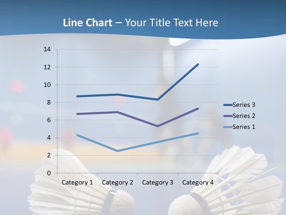 A Couple Of White Bats Sitting On Top Of A Blue Floor PowerPoint Template