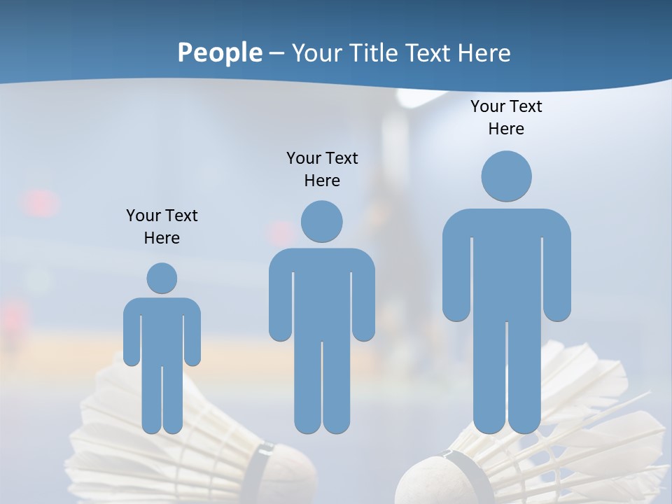 A Couple Of White Bats Sitting On Top Of A Blue Floor PowerPoint Template