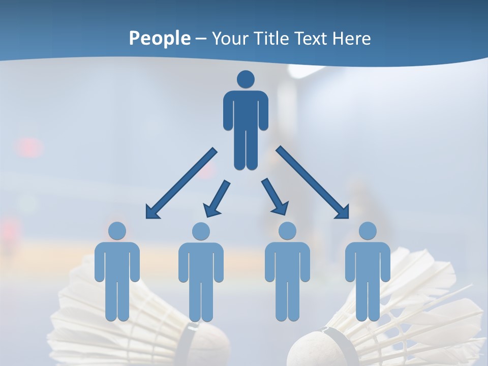 A Couple Of White Bats Sitting On Top Of A Blue Floor PowerPoint Template