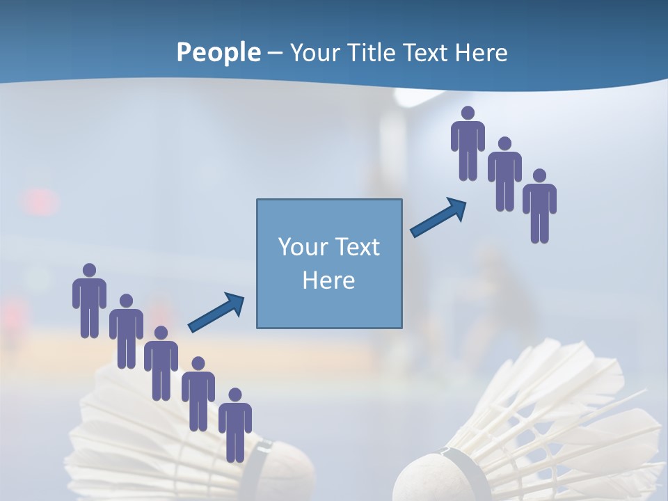 A Couple Of White Bats Sitting On Top Of A Blue Floor PowerPoint Template