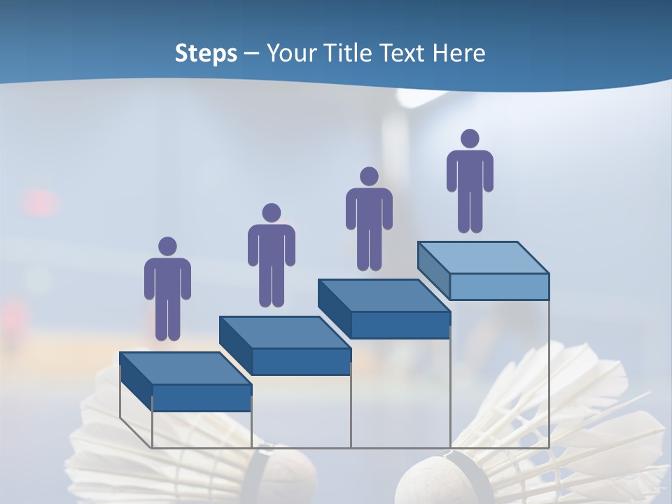 A Couple Of White Bats Sitting On Top Of A Blue Floor PowerPoint Template