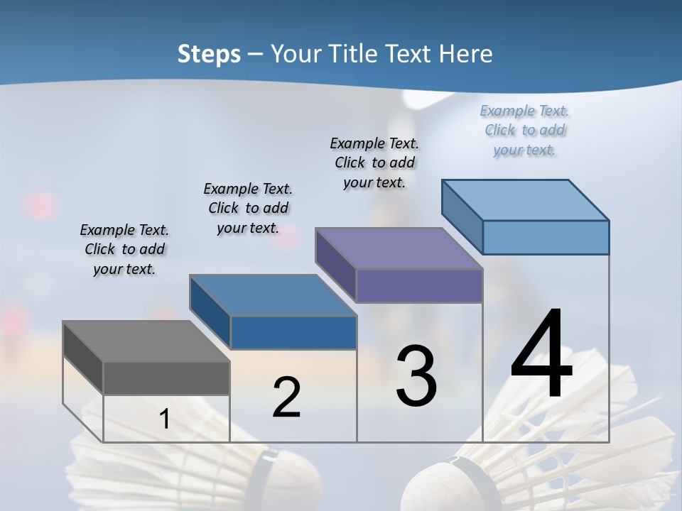 A Couple Of White Bats Sitting On Top Of A Blue Floor PowerPoint Template